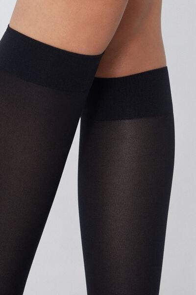 50 Denier Knee-High Stockings, Black, Black, large image number 2