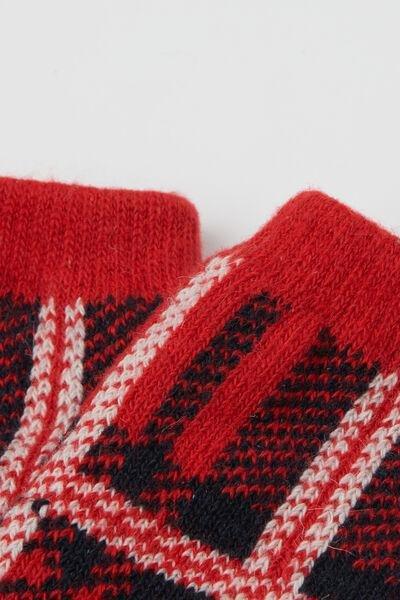 Multicolour Thick Patterned 3/4 Socks, 5701_070Y, large image number 1