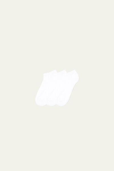 3 × جوارب رياضية غير مرئية من القطن للجنسين, White, large image number 0