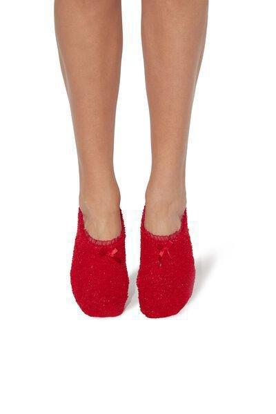 Red Glitter Non-Slip Shoe Liners, , large image number 0