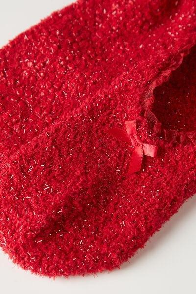 Red Glitter Non-Slip Shoe Liners, , large image number 2