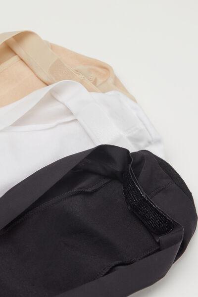 Multicolour No Show Socks, Set Of 3, 5701_664Y, medium