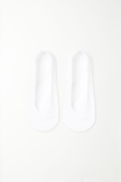 Tezenis - White Raw-Cut No-Show Socks, One-Size