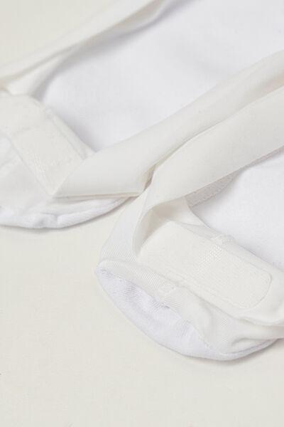 White Raw-Cut No-Show Socks, White, large image number 3