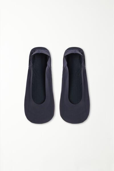 Blue Raw-Cut No-Show Socks, Blue, large image number 1