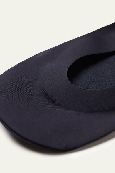 Blue Raw-Cut No-Show Socks, Blue, large image number 2