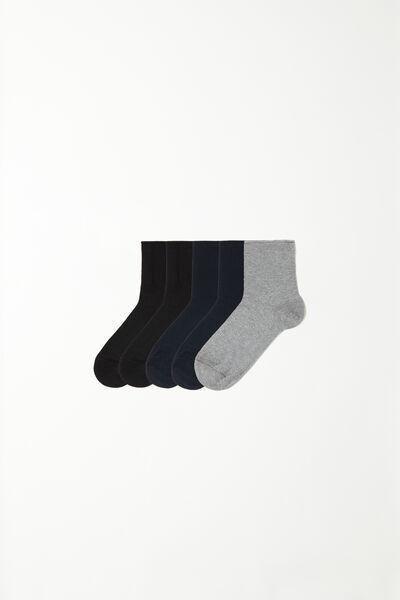 Multicolour Cotton Socks, Set Of 5, , medium