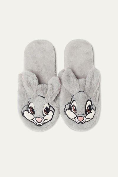 Grey Disney Thumper Fleece Slippers, 5701_9318, large image number 0