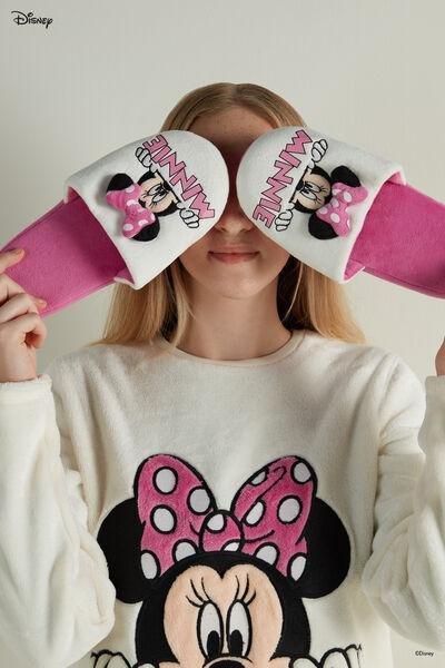 Pink Minnie Mouse Slip-Ons/Slippers, , large image number 0