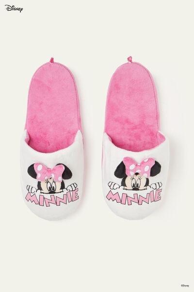 Pink Minnie Mouse Slip-Ons/Slippers, , large image number 1