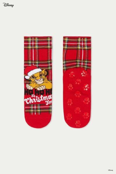 Red Rosso Simba Xmas Non-Slip Socks, , large image number 0