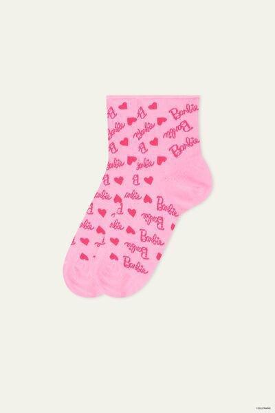 Pink Short Barbie Socks Without Hems, , large image number 0