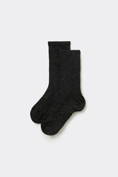 Black Short Merino Wool Socks, 5701_941Y, large image number 0