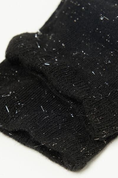 Black Short Merino Wool Socks, 5701_941Y, large image number 2