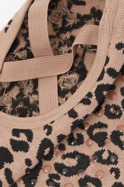 STAMPA BASIC ANIMALIER Non-slip Pilates Slipper Socks, 5701_760Y, large image number 3