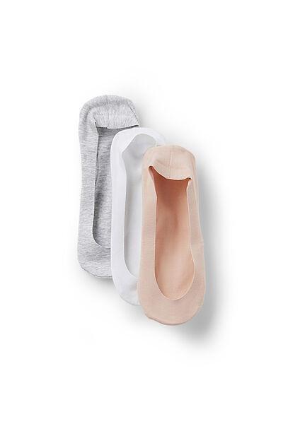 Multicolour Low Cut Socks, Set Of 3, 5701_674Y, large image number 1