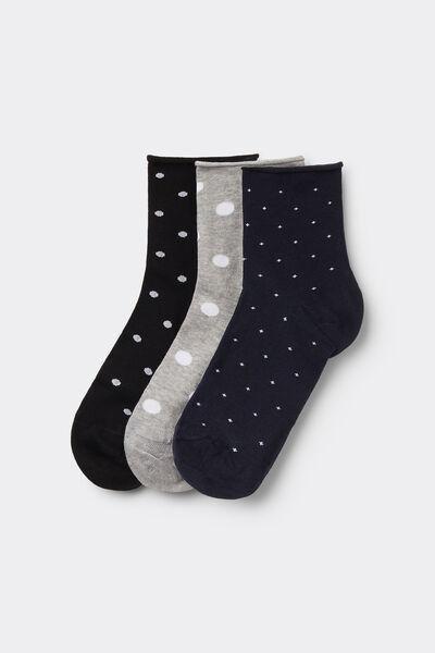 Multicolour Short Socks, Set Of 3, 5701_685Y, large image number 0