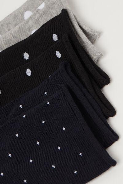 Multicolour Short Socks, Set Of 3, 5701_685Y, large image number 1