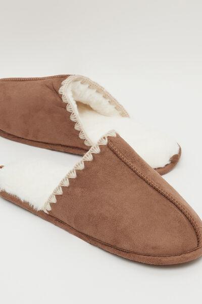 SUEDE/LATTE Women&acirc;&euro;&trade;s Sheepskin-Effect Slip-Ons/Slippers with Fur, 5701_764Z, large image number 2