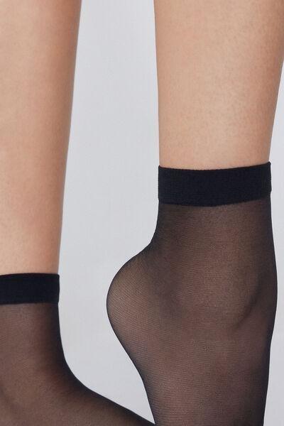 20 Denier Sheer Socks, Black, Black, large image number 2