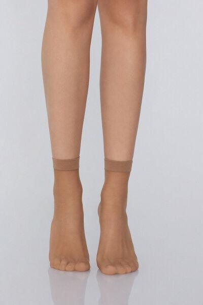 20 Denier Sheer Short Socks, Black, , medium