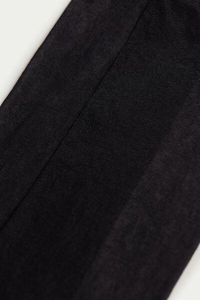 Black Sheer Short Socks, Black, large image number 3