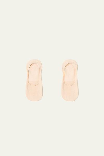 عارية / بيضاء 5 &times; الجوارب القطنية no-show ، للنساء, Nude/white, large image number 4