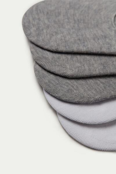 Multicolour No-Show Socks, Set Of 5, , large image number 1