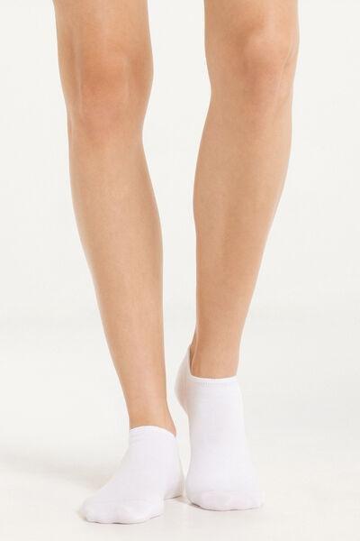 White Plain Ultra Short Socks, Set Of 5, , large image number 1
