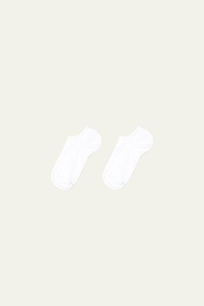 White Plain Ultra Short Socks, Set Of 5, White, large image number 6
