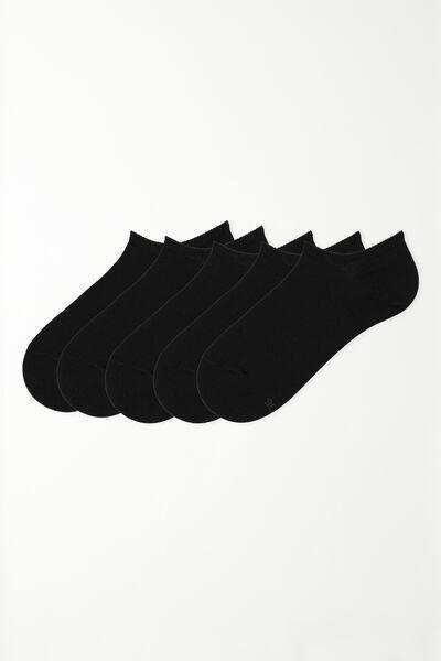 Multicolour Plain Ultra Short Socks, Set Of 5, , large image number 3
