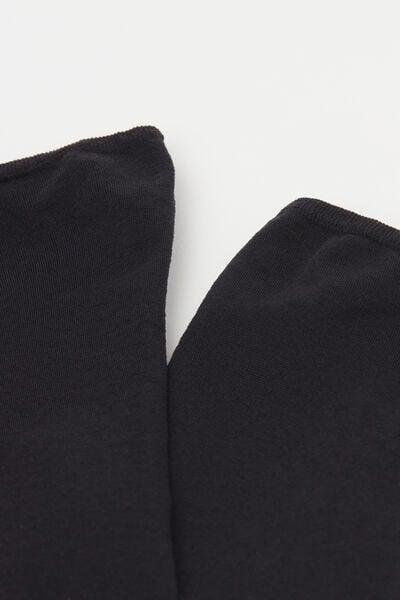 50 Denier Short Socks, Black, Black, medium