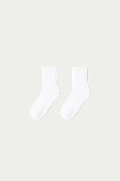 White Short Sports Socks, Set Of 3, White, large image number 5
