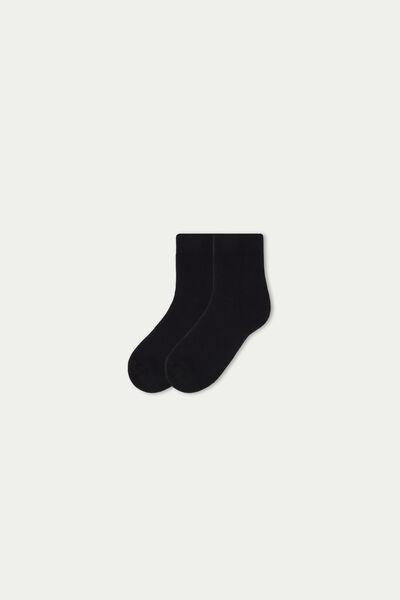 Black Short Socks, Black, large image number 1