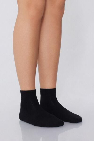 Black Short Socks, Set Of 3, , medium
