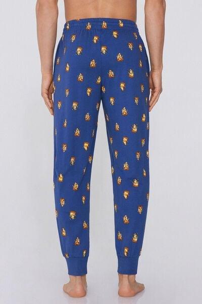 Blue Long Cuffed Trousers, 5701_486Y, large image number 2