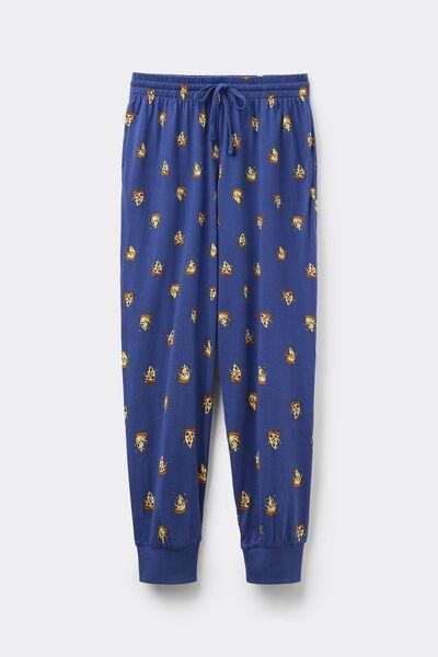Blue Long Cuffed Trousers, , large image number 4