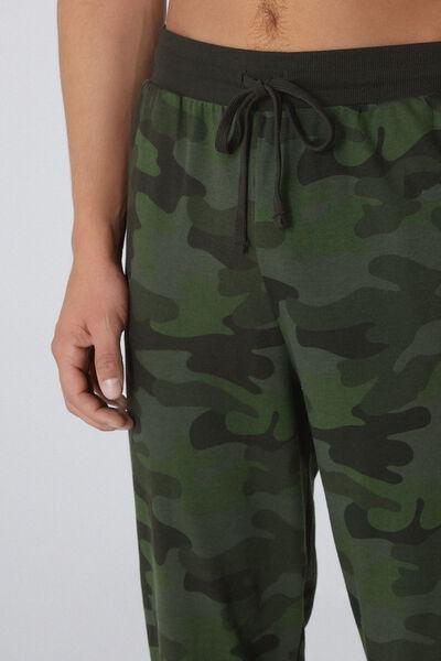 Brown Patterned Cotton Joggers, 5701_798Y, large image number 3