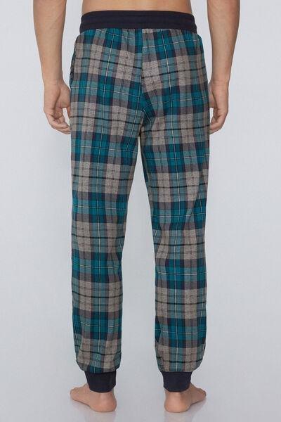 Green Patterned Cotton Joggers, 5701_799Y, large image number 2