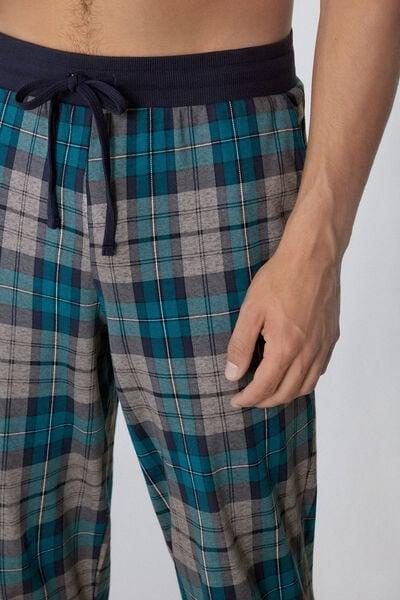 Green Patterned Cotton Joggers, 5701_799Y, large image number 3