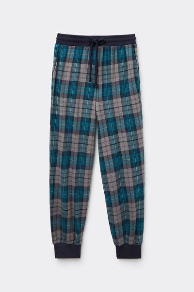 Green Patterned Cotton Joggers, 5701_799Y, large image number 4