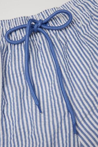 Blue Crinkled Swim Shorts, 5701_509Y, large image number 5