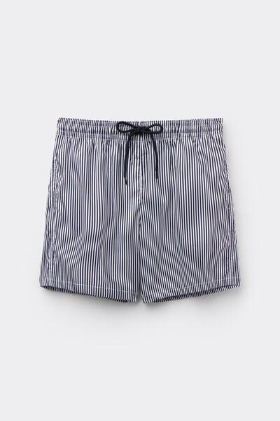 White Printed Viscose Swimming Shorts, 5701_370Z, medium