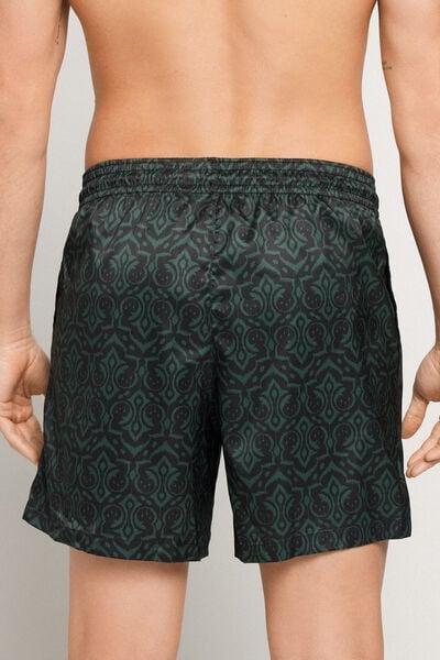 Green Printed Swimming Shorts, 5701_372Z, large image number 2
