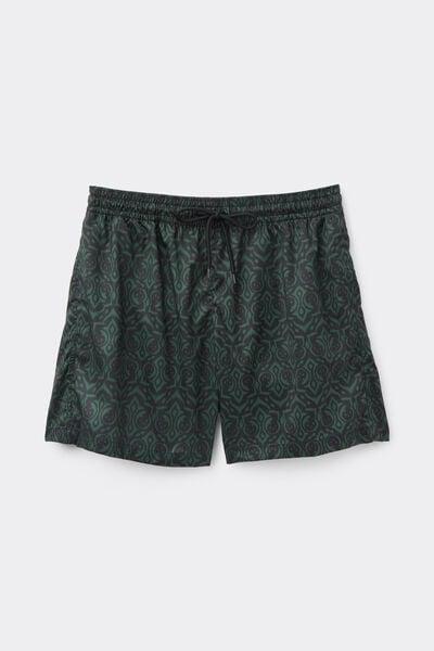 Green Printed Swimming Shorts, 5701_372Z, large image number 4