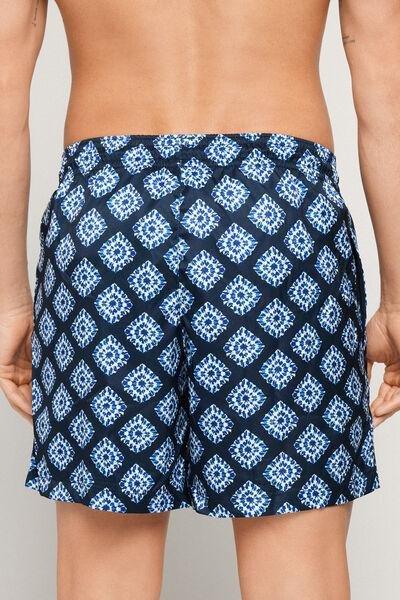Blue / Navy Printed Swimming Shorts, 5701_375Z, large image number 2
