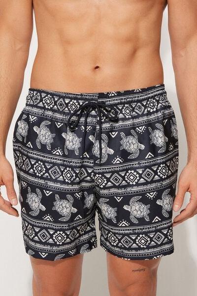 Multicolour Printed Swimming Shorts, , large image number 0