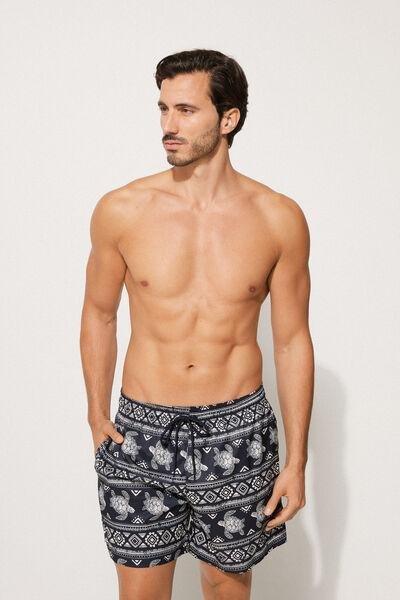 Multicolour Printed Swimming Shorts, , large image number 1