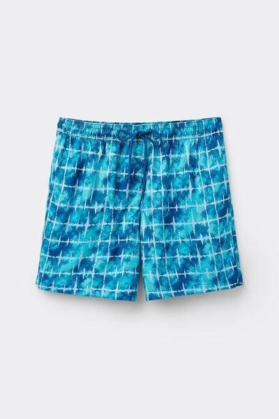 Blue Printed Swimming Shorts, 5701_515Y, large image number 4