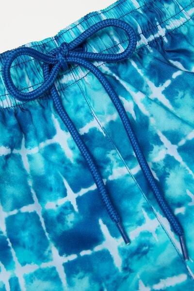 Blue Printed Swimming Shorts, 5701_515Y, large image number 5